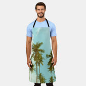 Palmbomen, blikken hemel, naadloos. schort (Gedragen)