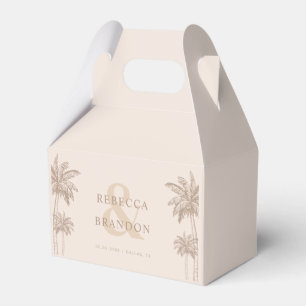 Palmbomen Boho Herfst Strand Namen Huwelijk Bedankdoosjes