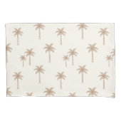 Palmbomen Boho Kust Farmhouse Beige En Taupe Kussensloop (Voorkant)