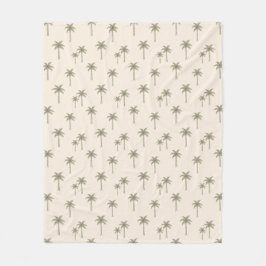Palmbomen Boho Kust Farmhouse Boheemse Fleece Deken