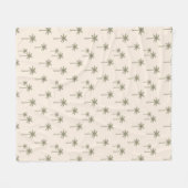 Palmbomen Boho Kust Farmhouse Boheemse Fleece Deken (Voorkant (Horizontaal))
