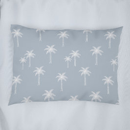 Palmbomen Boho Kust Farmhouse Stof Blauw Kussensloop