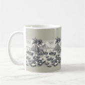 Palmbomen Boten Strand Koffie Thee mok Cup (Links)