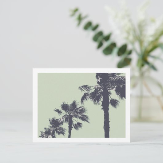 palmbomen briefkaart (Staand voorkant)