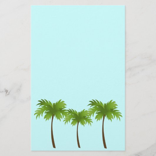 Palmbomen Briefpapier (Voorkant)