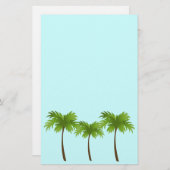 Palmbomen Briefpapier (Voorkant / Achterkant)