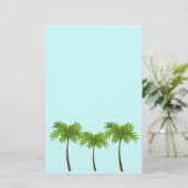 Palmbomen Briefpapier (Staand voorkant)