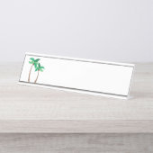 Palmbomen Bureau Naambordje (Voorkant)
