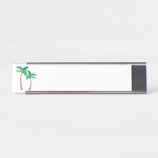 Palmbomen Bureau Naambordje (Voorkant)