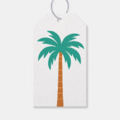 Palmbomen Cadeaulabel (Voorkant)