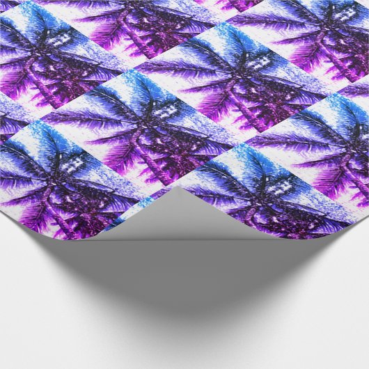 Palmbomen Cadeaupapier (Hoek)