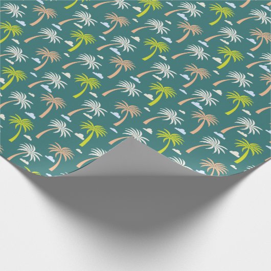 Palmbomen Cadeaupapier (Hoek)