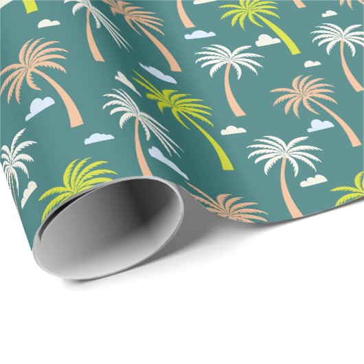 Palmbomen Cadeaupapier (Rol Hoek)