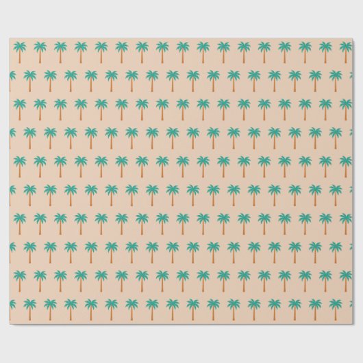 Palmbomen Cadeaupapier (Vlak)