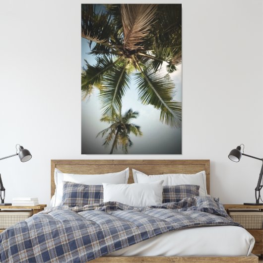 Palmbomen Canvas Afdruk (Insitu (Slaapkamer))