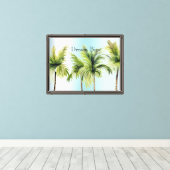 Palmbomen Canvas Afdruk (Insitu (Houten vloer))