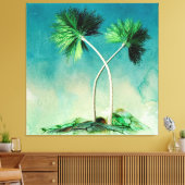 Palmbomen Canvas Afdruk (Insitu (Woonkamer))