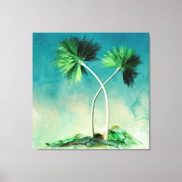 Palmbomen Canvas Afdruk
