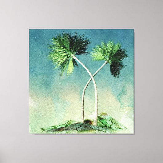 Palmbomen Canvas Afdruk (Voorkant)