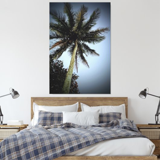 Palmbomen Canvas Afdruk (Insitu (Slaapkamer))