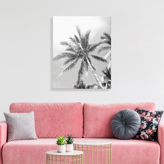 Palmbomen canvas print (Insitu (Woonkamer))