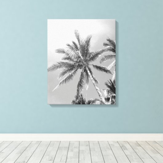 Palmbomen canvas print (Insitu (Houten vloer))