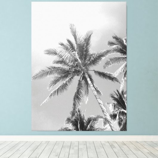 Palmbomen canvas print (Insitu (Houten vloer))