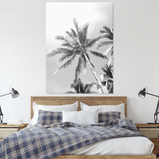 Palmbomen canvas print (Insitu (Slaapkamer))