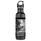 palmbomen cool gepersonaliseerd waterfles (Voorkant)
