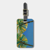 palmbomen Cote d'Azur Bagagelabel (Voorkant verticaal)