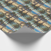  Palmbomen Cote D'Azur Reizen Cadeaupapier (Hoek)