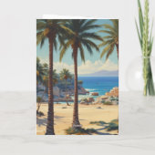 Palmbomen Cote D'Azur Reizen Kaart (Achterkant)