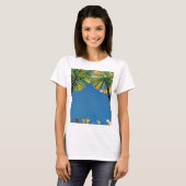 palmbomen Cote d'Azur T-shirt (Voorkant volledig)