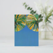  Palmbomen Cote D'Azur Travel Briefkaart (Staand voorkant)