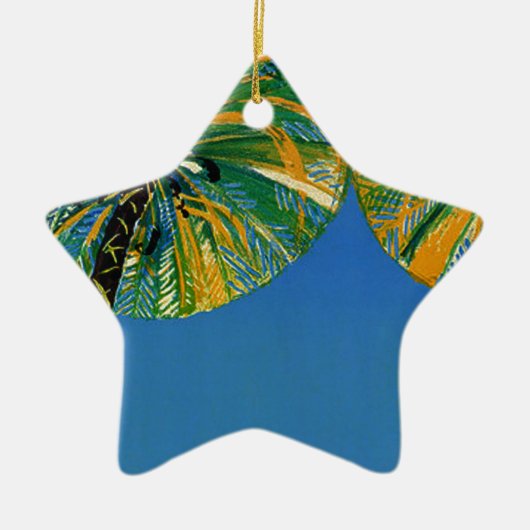 palmbomen Cote d'Azur Travel Ornament (Voorkant)