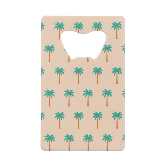 Palmbomen Creditkaart Flessenopener (Voorkant)