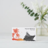 palmbomen | cruiseschip visitekaartje (Staand voorkant)