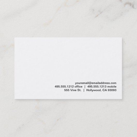 palmbomen | cruiseschip visitekaartje (Achterkant)