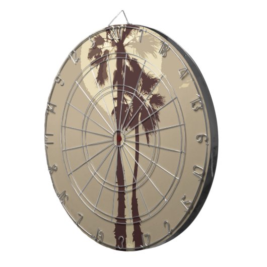 Palmbomen Dartbord (Voorkant Rechts)