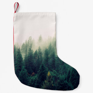 PALMBOMEN DIE ONDER FOG VALLEN KLEINE KERSTSOK