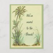 palmbomen die we naar het strand hebben verplaats briefkaart (Voorkant)