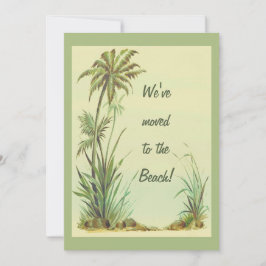  palmbomen die we naar het strand hebben verplaats kaart