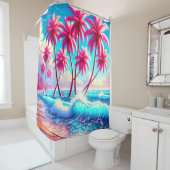 Palmbomen Douchegordijn (In situ)