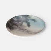 Palmbomen Elegant Chique Tropical Beach Party Papieren Bordje (Gekanteld)