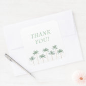Palmbomen Elegante Bedankt Sticker (Envelop)