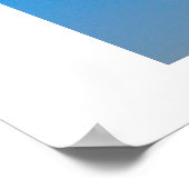 Palmbomen en blauwe hemel poster (Hoek)