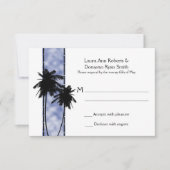 Palmbomen en blauwe RSVP (Voorkant)