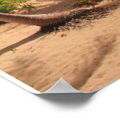 Palmbomen en Caraïbisch Zee Tulum Mexico Poster (Hoek)