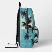 Palmbomen en de hemel bedrukte rugzak (Links)