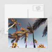 Palmbomen en effect briefkaart (Voorkant / Achterkant)